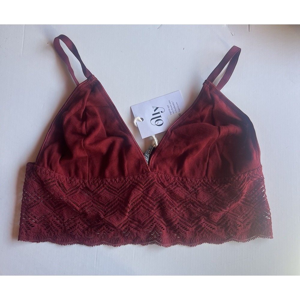 Olly Lingerie Bra Dawa Bustier Crimson Red Size Large